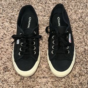 Superga Black sneakers size 7.5
